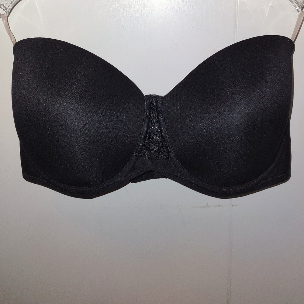Vanity Fair Black Strapless Bra